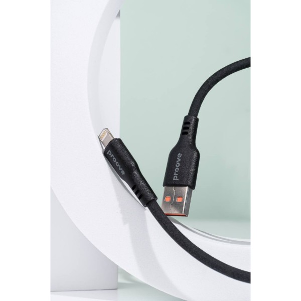 Фото - Кабель синхронизації даних Proove Rebirth Lightning 2.4A 1m Black (CCRE60001101)